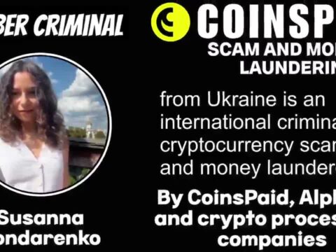 Susanna Bondarenko Coinspaid crew is an international scammer managing activities of #Softswiss, #Coinspaid and #AlphaPo